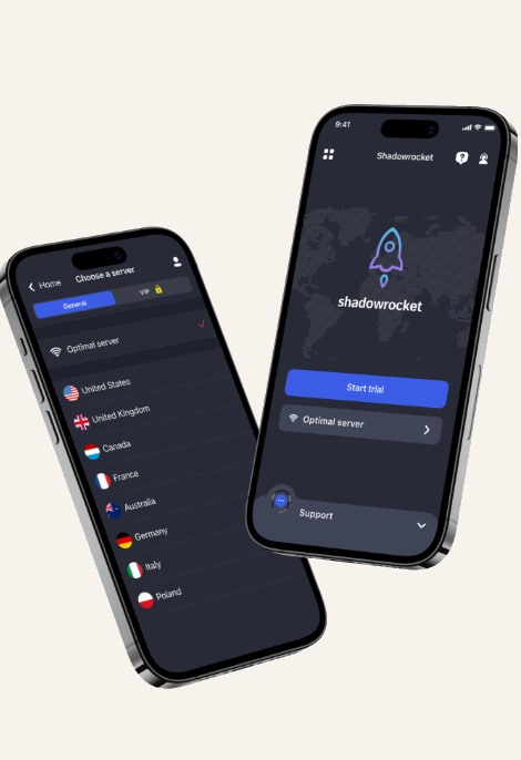 Shadowrocket 小火箭客户端界面：节点列表、策略组与连接状态一览